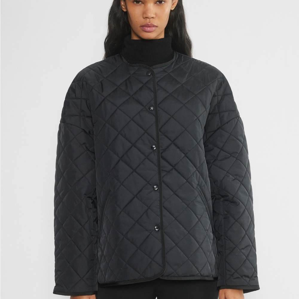 Babaton Black Quilted Puffer Jacket